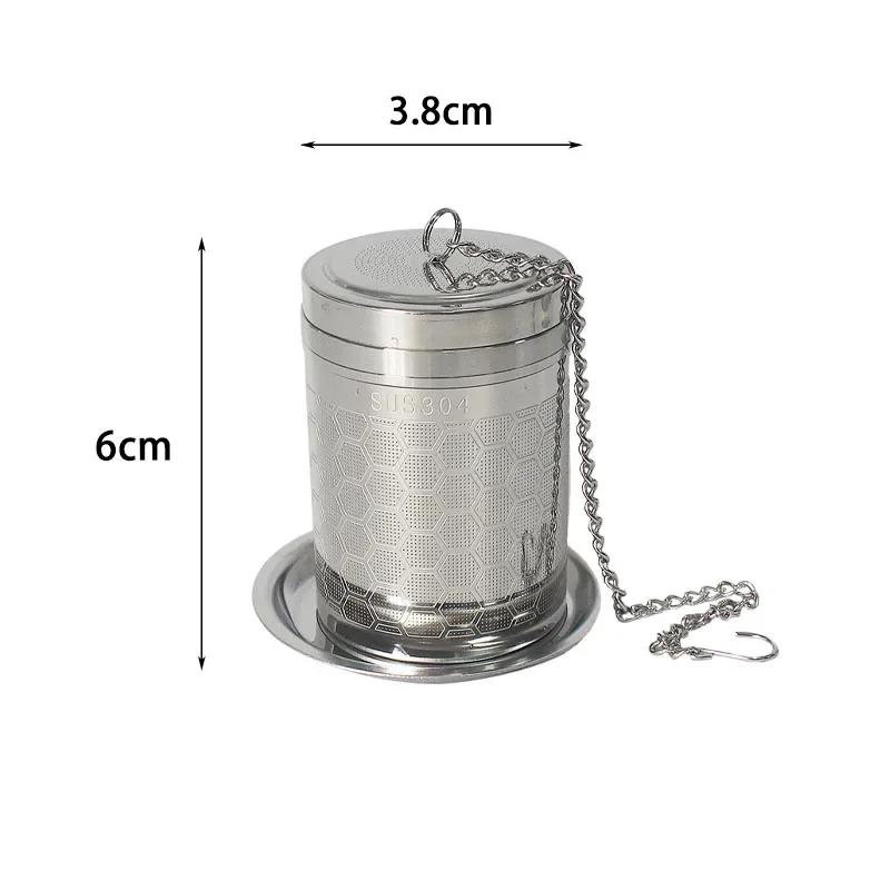 New Stainless Steel Tea Infuser Teapot Loose Tea Leaf Spice Filter Fine Mesh Tea Strainer Basket with Chain for Mug Teapot S/M
New Stainless Steel Tea Infuser Teapot Loose Tea Leaf Spice Filter Fine Mesh Tea Strainer Basket with Chain for Mug Teapot S/M