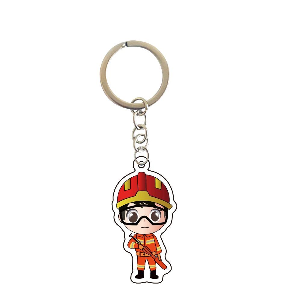 Cartoon Police Keychain Cute Character Firefighter Traffic Police Bag Pendant Keyring Jewelry Accessories Promotion Gifts
Cartoon Police Keychain Cute Character Firefighter Traffic Police Bag Pendant Keyring Jewelry Accessories Promotion Gifts