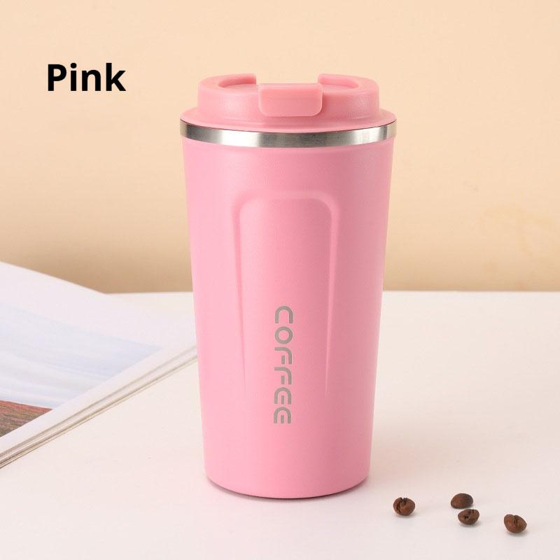 380/510ML Car Coffee Cup Thermos Water Bottle Keeps Cold and Heat Thermal Mug Stainless Steel Thermo Bottle Sports Water Bottles 380ML рожевий
380/510ML Car Coffee Cup Thermos Water Bottle Keeps Cold and Heat Thermal Mug Stainless Steel Thermo Bottle Sports Water Bottles 380ML рожевий