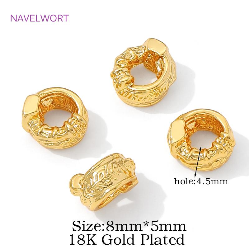 Separators For Bracelets 18K Gold Plated 8mm*5mm Spacer Bead Jewelry Accessories,Brass Beads For Bracelet Making,DIY Accessories 2 Pieces
Separators For Bracelets 18K Gold Plated 8mm*5mm Spacer Bead Jewelry Accessories,Brass Beads For Bracelet Making,DIY Accessories 2 Pieces