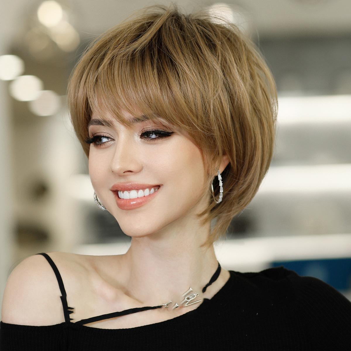 Trending Pixie Cut Wig| Summer Lightweight Short Curly Hair with Textured Layers, Breathable Glueless Cap - Multiple Styles for Protective Hairstyles коричневий
Trending Pixie Cut Wig| Summer Lightweight Short Curly Hair with Textured Layers, Breathable Glueless Cap - Multiple Styles for Protective Hairstyles коричневий
