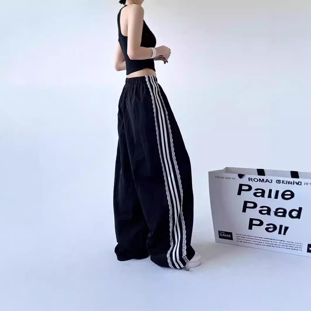 2024 Women s Black Lace High-Waisted Wide-Leg Casual Pants for Summer Large чорний
2024 Women s Black Lace High-Waisted Wide-Leg Casual Pants for Summer Large чорний