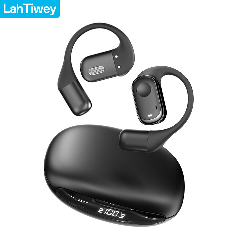 Open Ear Earbuds Wireless Headphones 40HRS Playtime Fast Charging Digital Display Open Ear Headphones with Ergonomic Earhook чорний
Open Ear Earbuds Wireless Headphones 40HRS Playtime Fast Charging Digital Display Open Ear Headphones with Ergonomic Earhook чорний