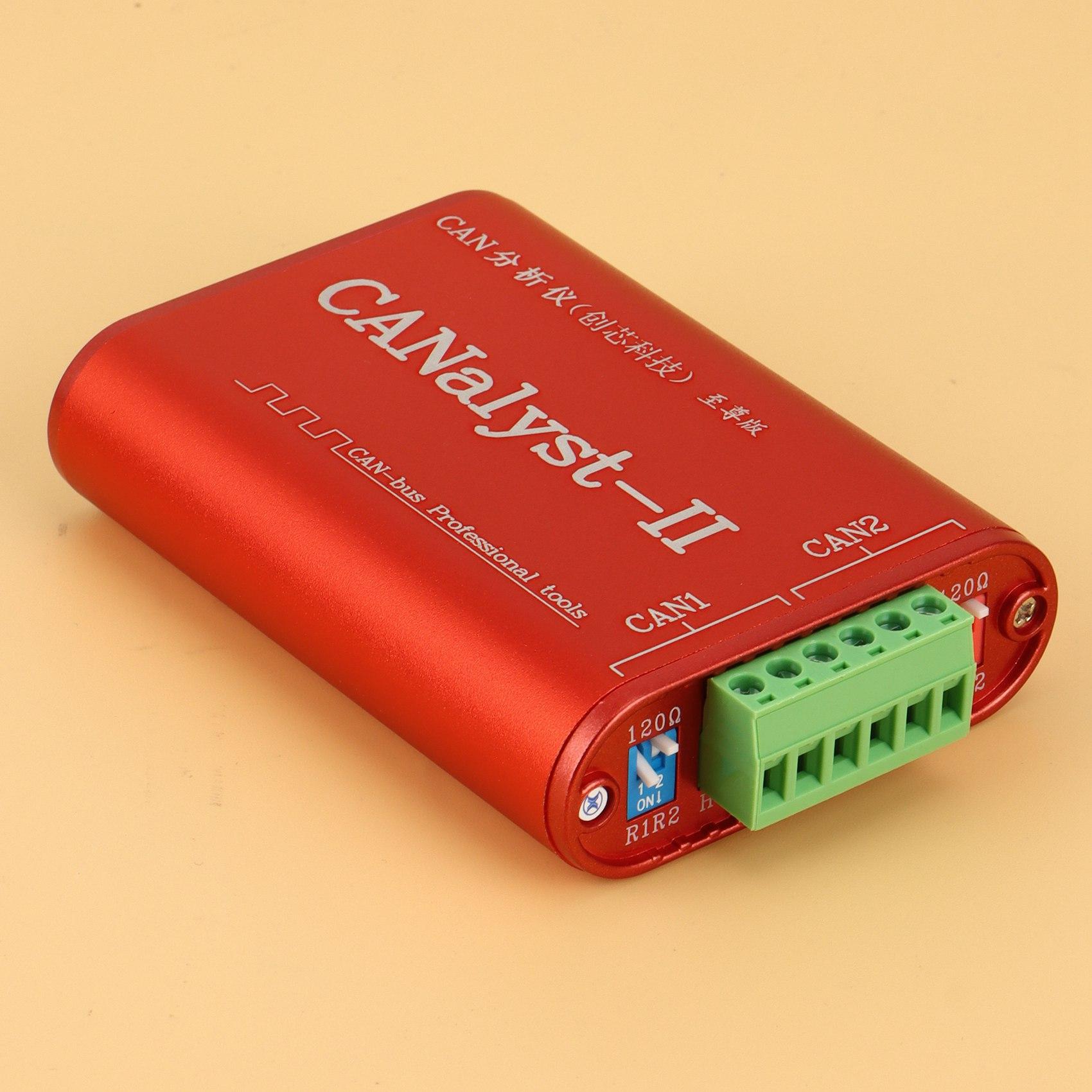 CAN Analyzer CANalyst-II USB to CAN Analyzer CAN-Bus Converter Adapter Compatible with ZLG USB to CAN China Mainland
CAN Analyzer CANalyst-II USB to CAN Analyzer CAN-Bus Converter Adapter Compatible with ZLG USB to CAN China Mainland