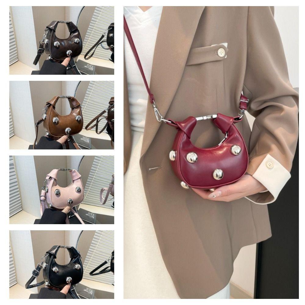 Retro Single Shoulder Bag PU Small Crossbody Bag Casual Mini Riveted Handbag Outdoor кавовий
Retro Single Shoulder Bag PU Small Crossbody Bag Casual Mini Riveted Handbag Outdoor кавовий