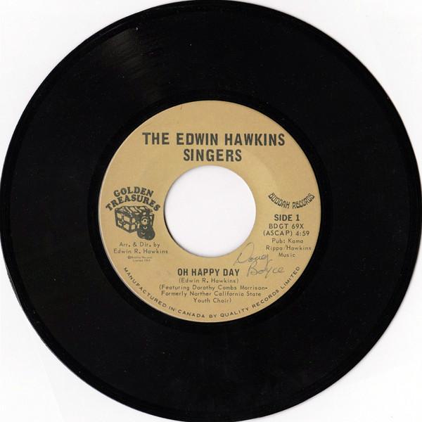 7inch Record EDWIN HAWKINS SINGERS - Oh Happy Day BDGT69X Buddah Records 1969 Canada Soul/Funk Used
7inch Record EDWIN HAWKINS SINGERS - Oh Happy Day BDGT69X Buddah Records 1969 Canada Soul/Funk Used
