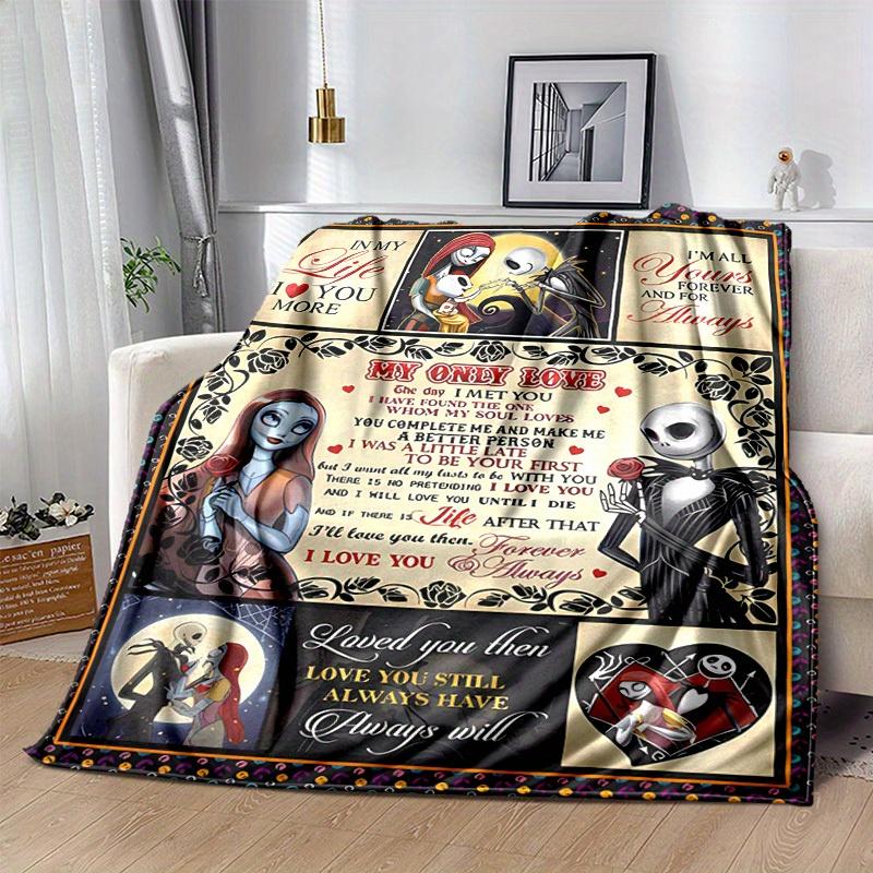 1pc, Cozy Home Decor Blanket: Jack and Sally s Eternal Love Perfect Gift for Bedroom, Living Room, Travel, Camping, Car 80x120cm
1pc, Cozy Home Decor Blanket: Jack and Sally s Eternal Love Perfect Gift for Bedroom, Living Room, Travel, Camping, Car 80x120cm