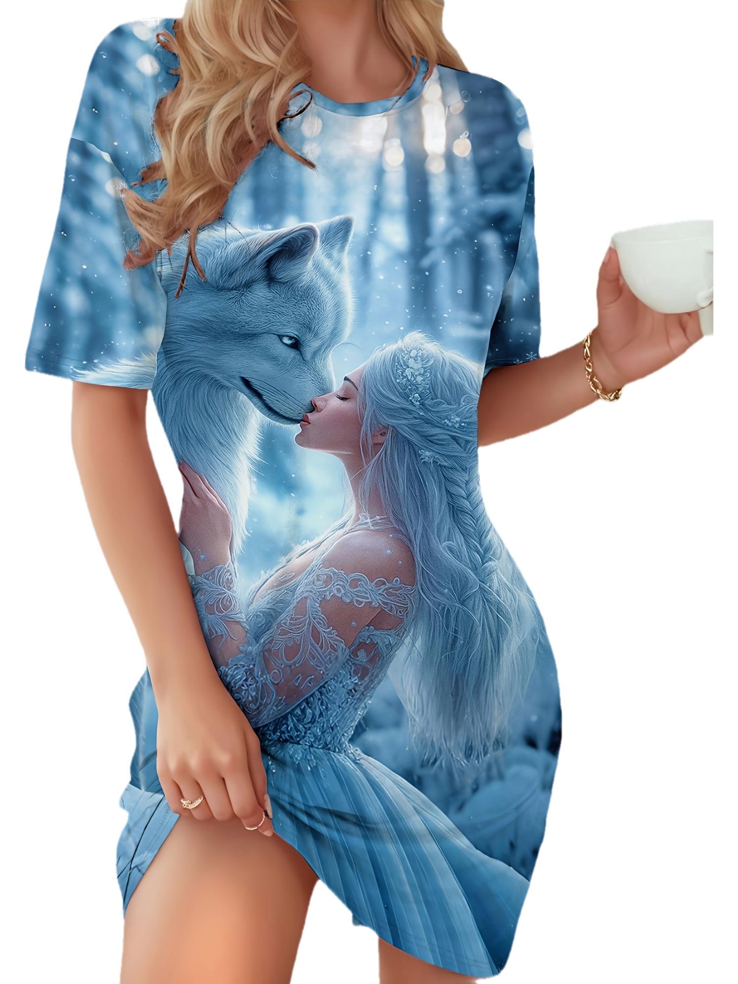 European And American Women S Fashionable Casual Pajamas Featuring a Princess And Wolf Pattern. A Sweet Holiday Gift. These Comfortable And Breathable 6XL дубильна кора
European And American Women S Fashionable Casual Pajamas Featuring a Princess And Wolf Pattern. A Sweet Holiday Gift. These Comfortable And Breathable 6XL дубильна кора