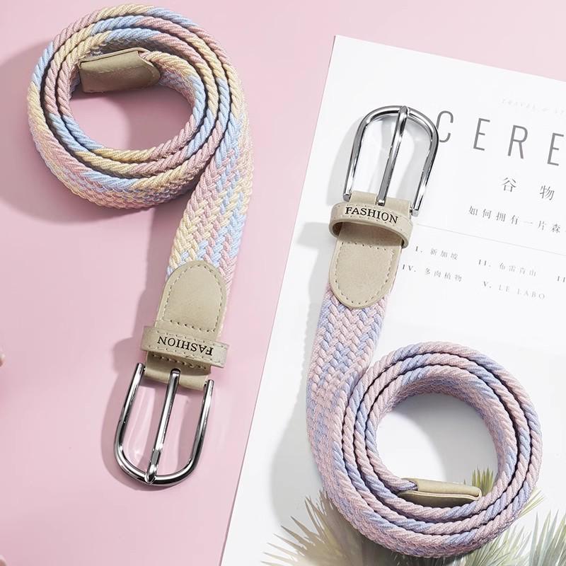 Women’s Punch-Free Elastic Belt: Versatile Canvas with Pin Buckle for Students 100cm розовый/синий
Women’s Punch-Free Elastic Belt: Versatile Canvas with Pin Buckle for Students 100cm розовый/синий