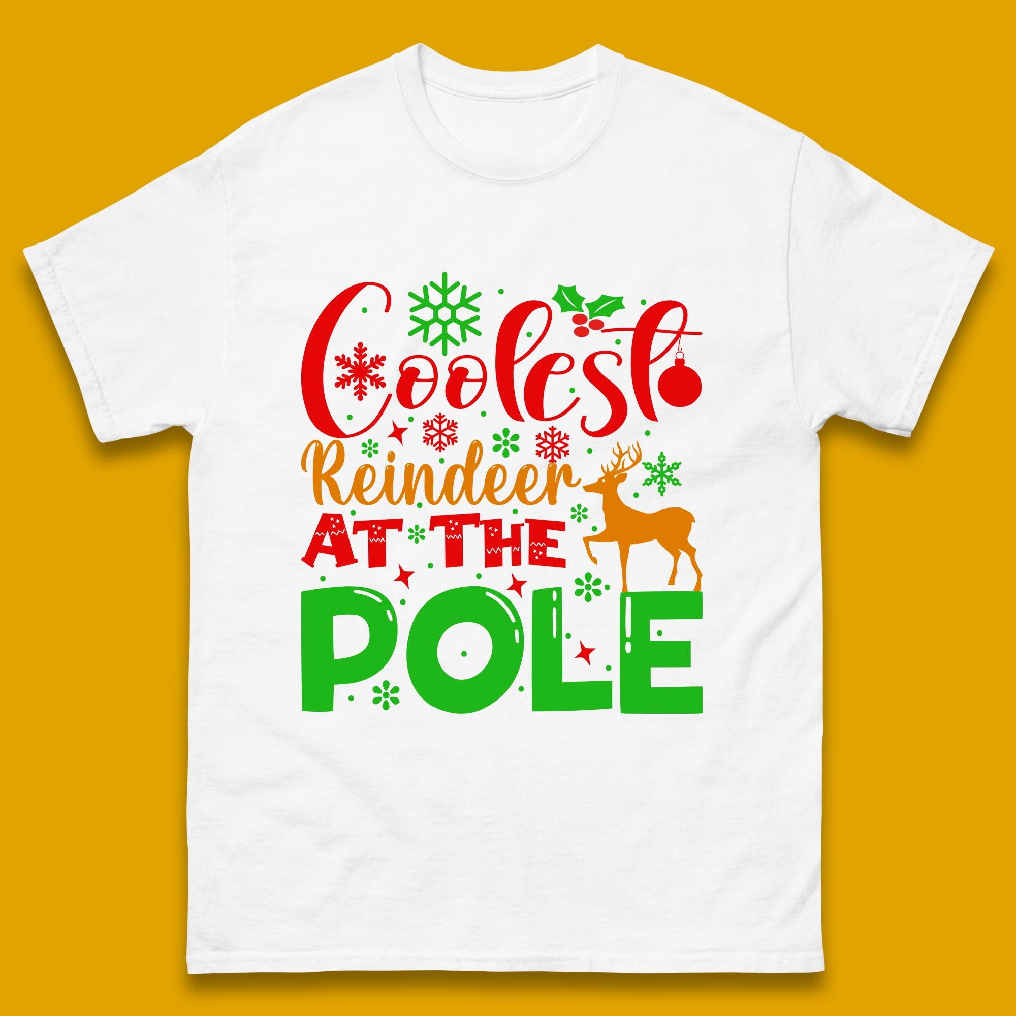 Coolest Reindeer At The Pole Christmas Mens T Shirt Womens Tops Tees S
Coolest Reindeer At The Pole Christmas Mens T Shirt Womens Tops Tees S