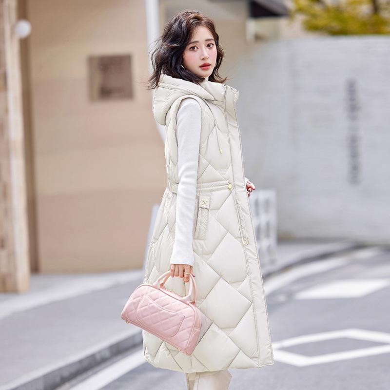New ladies lightweight sleeveless hooded high-quality jacket solid color thickened warm sports and leisure loose long cotton jacket L
New ladies lightweight sleeveless hooded high-quality jacket solid color thickened warm sports and leisure loose long cotton jacket L