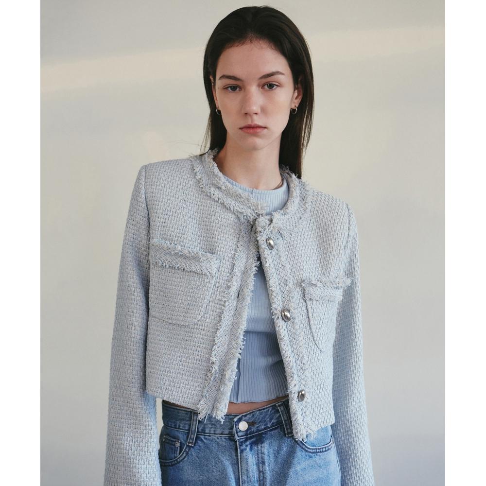 УКОРОЧЕННЫЙ Твидовый жакет NICKNICOLE CHARLOTTEНЕМНО-СИНИЙ
УКОРОЧЕННЫЙ Твидовый жакет NICKNICOLE CHARLOTTEНЕМНО-СИНИЙ