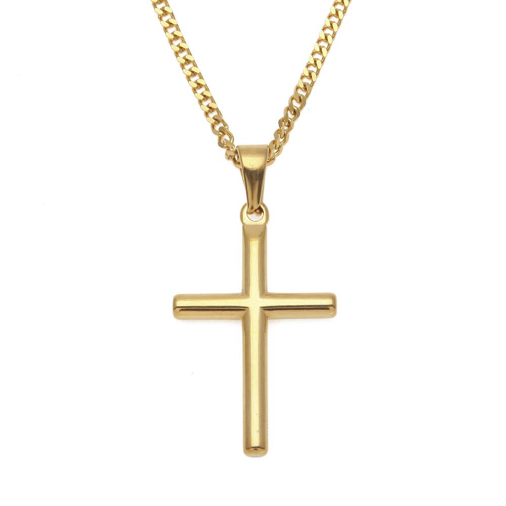 Gold Color Stainless Steel Cross Pendant Necklaces Men Hiphop /Rock Fashion Vintage Necklace Male Jewelry Gifts Drop Shipping
Gold Color Stainless Steel Cross Pendant Necklaces Men Hiphop /Rock Fashion Vintage Necklace Male Jewelry Gifts Drop Shipping