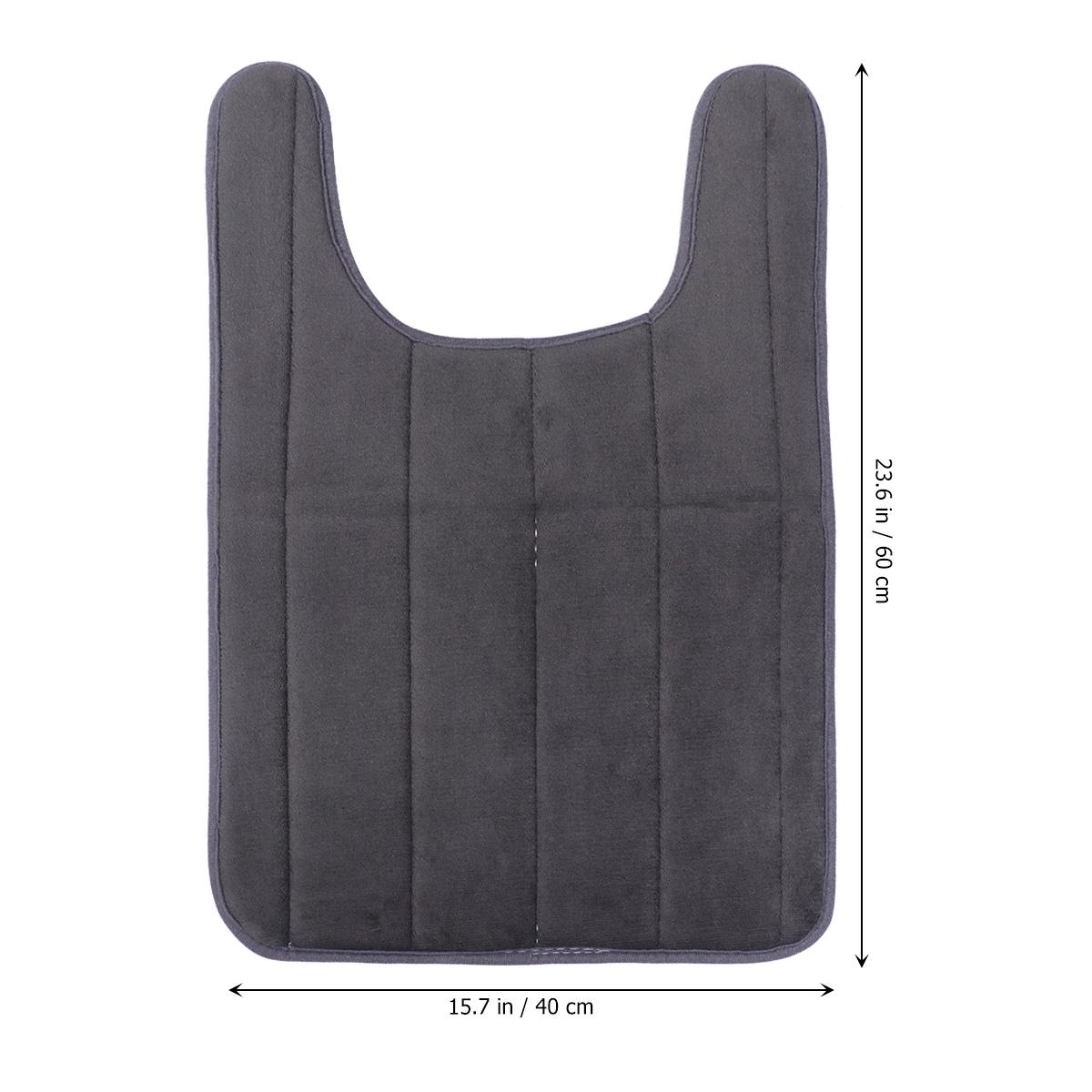 50x60cm Memory Closestool Floor Mat Non-Slip Bath Rug U-Shaped Toilet Seat Cover Soft Washable Dark Grey Bathroom Accessory
50x60cm Memory Closestool Floor Mat Non-Slip Bath Rug U-Shaped Toilet Seat Cover Soft Washable Dark Grey Bathroom Accessory