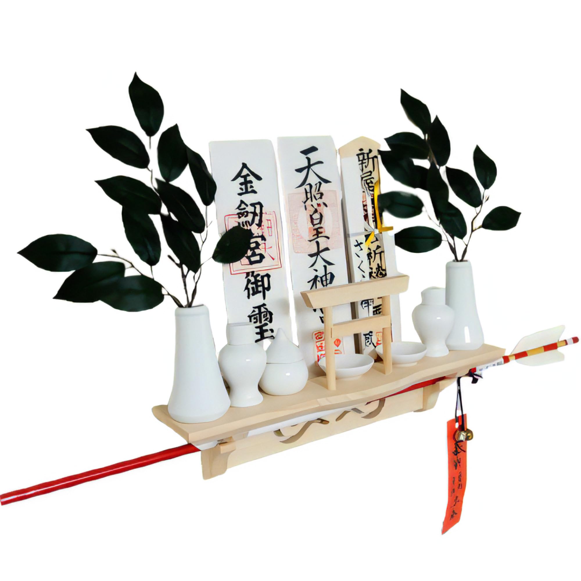 Sakura Zen Modern Shelf-Style Shinto Shrine with Shoun Torii Gate, White Pine, Wall-Mounted, with Concealed Holes, Easy Installation, Charm Display,
Sakura Zen Modern Shelf-Style Shinto Shrine with Shoun Torii Gate, White Pine, Wall-Mounted, with Concealed Holes, Easy Installation, Charm Display,