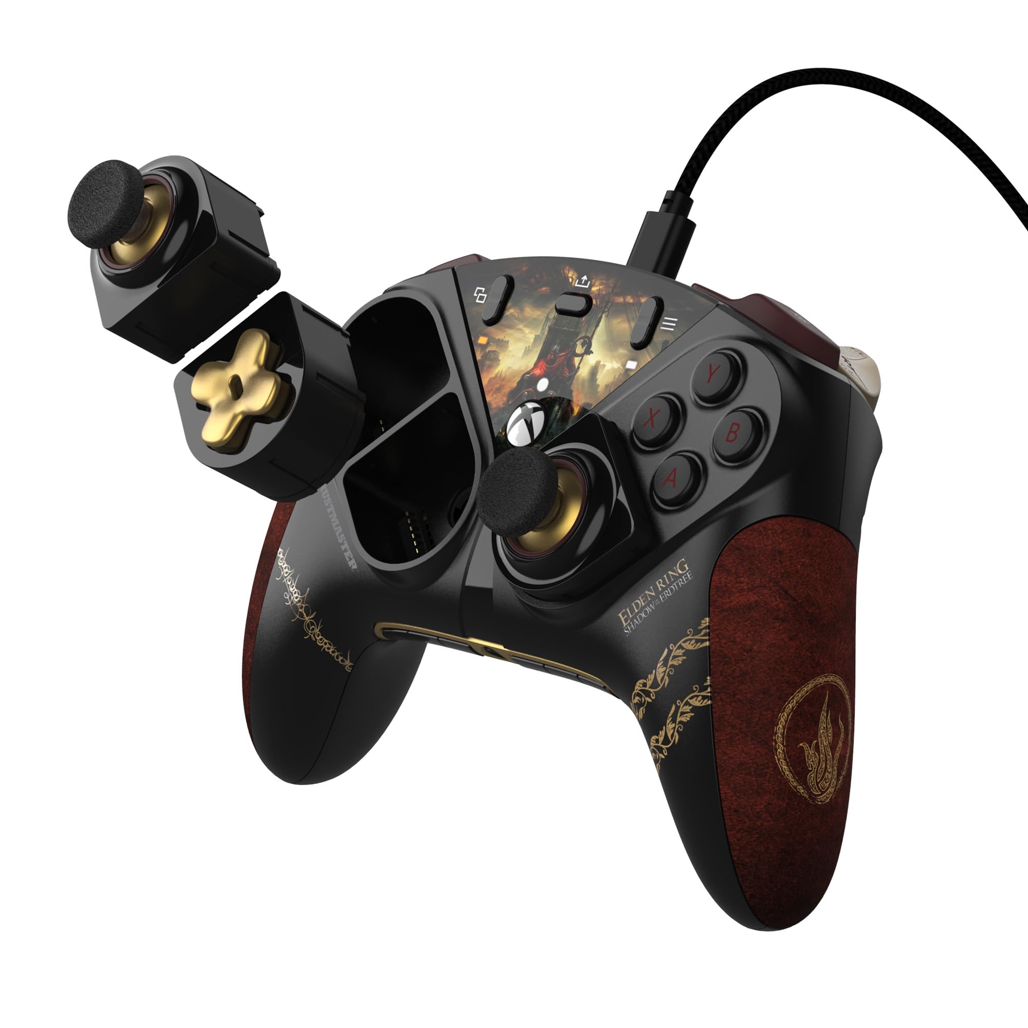 ESWAP X2 PRO КОНТРОЛЕР ELDEN RING Edition Модульний геймпад для серії Xbox і ПК Швидка реакція механічних кнопок Високоточна міні-стик D pad
ESWAP X2 PRO КОНТРОЛЕР ELDEN RING Edition Модульний геймпад для серії Xbox і ПК Швидка реакція механічних кнопок Високоточна міні-стик D pad