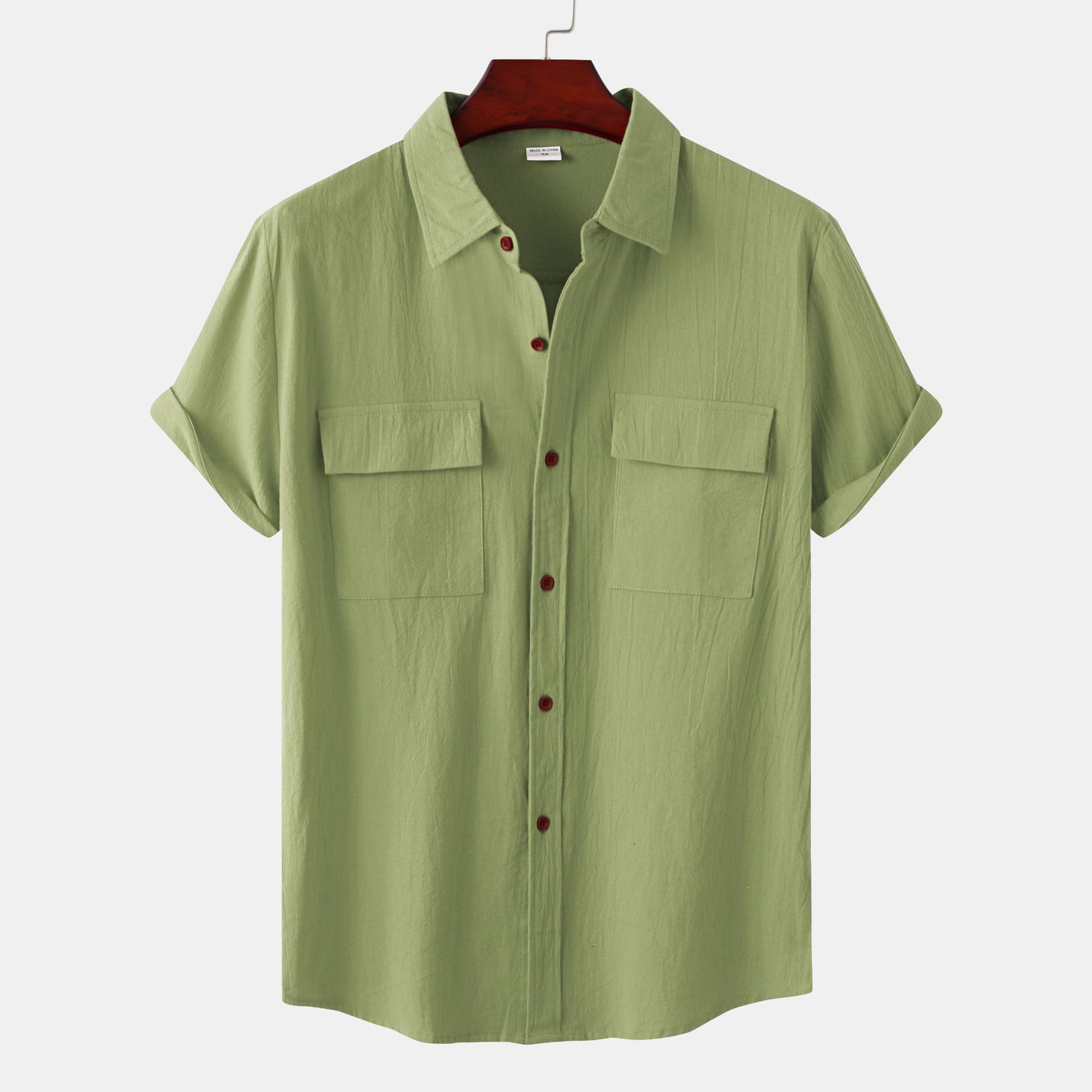 Summer New Arrival Men s Linen Short-Sleeved Shirt Men s Square Collar Casual Cotton-Linen Blend Shirt Solid Colour Short-Sleeved Top 3XL темно-зелений колір
Summer New Arrival Men s Linen Short-Sleeved Shirt Men s Square Collar Casual Cotton-Linen Blend Shirt Solid Colour Short-Sleeved Top 3XL темно-зелений колір