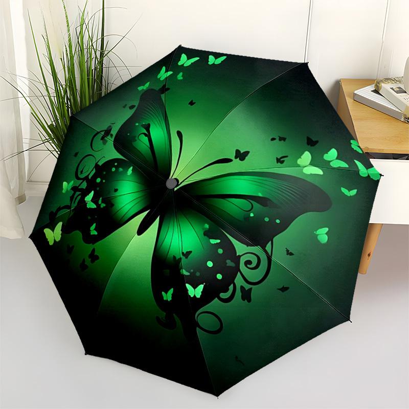 1pc Butterfly Greenery Automatic Folding Umbrella - Portable Collapsible Design, 8-Rib Iron Frame, Durable Fabric yy251125031
1pc Butterfly Greenery Automatic Folding Umbrella - Portable Collapsible Design, 8-Rib Iron Frame, Durable Fabric yy251125031