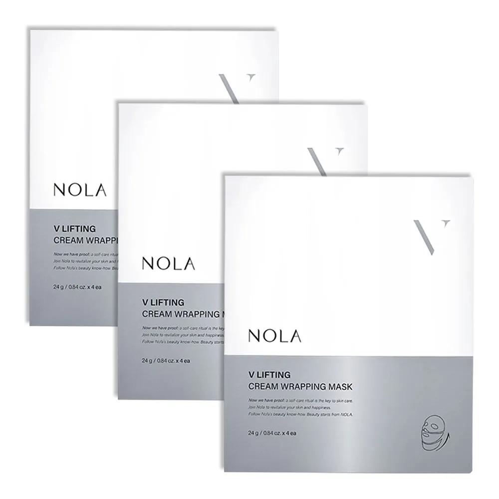 NOLA V Lifting Cream Wrapping Mask Pack 4 Sheets x 3 Boxes (12 Sheets)
NOLA V Lifting Cream Wrapping Mask Pack 4 Sheets x 3 Boxes (12 Sheets)