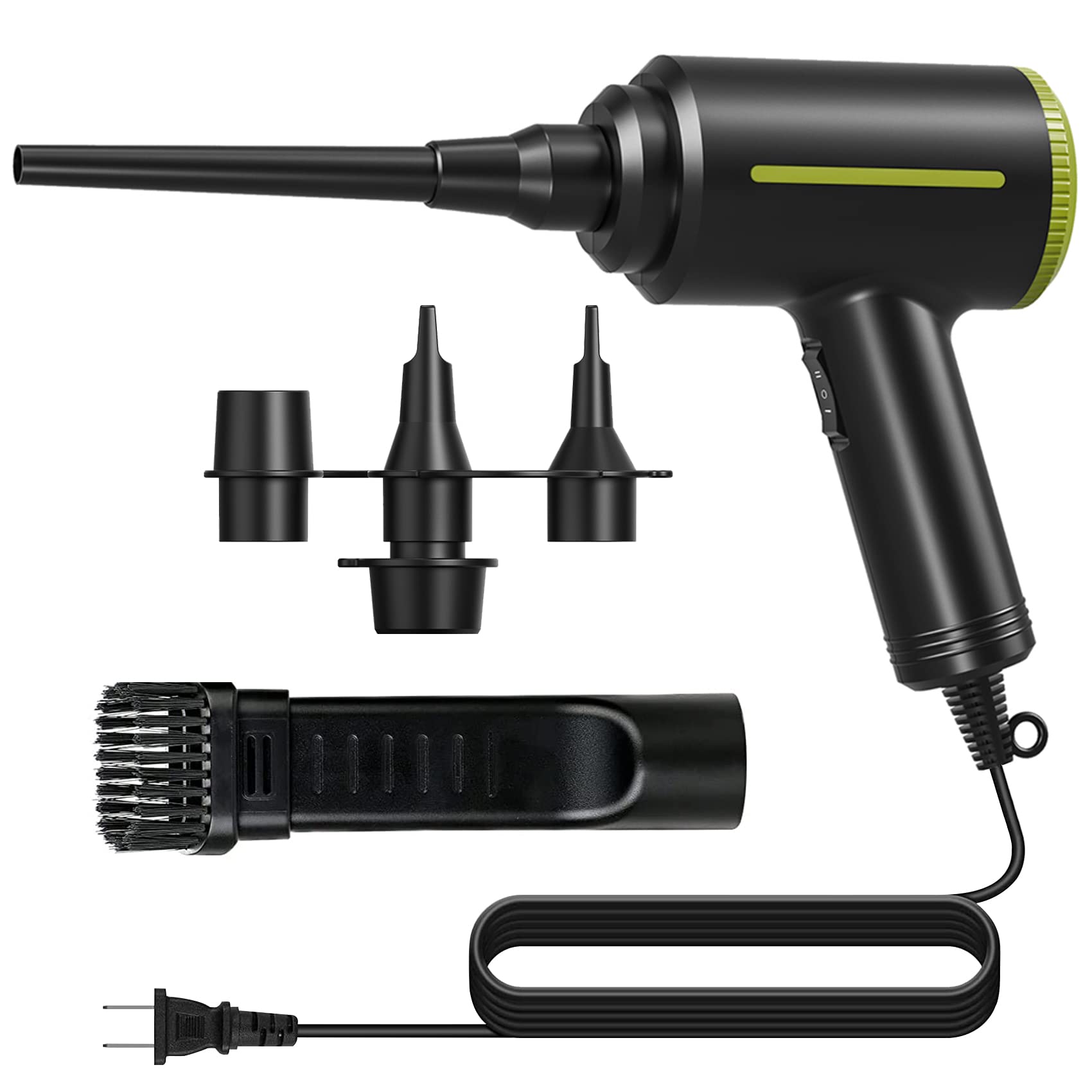 ATEngeJP Electric Air Duster, 500W/260W, 2-Level Airflow, 3m Cord, 3 Nozzle Types, for PCs and Keyboards, Powerful Dust Removal
ATEngeJP Electric Air Duster, 500W/260W, 2-Level Airflow, 3m Cord, 3 Nozzle Types, for PCs and Keyboards, Powerful Dust Removal