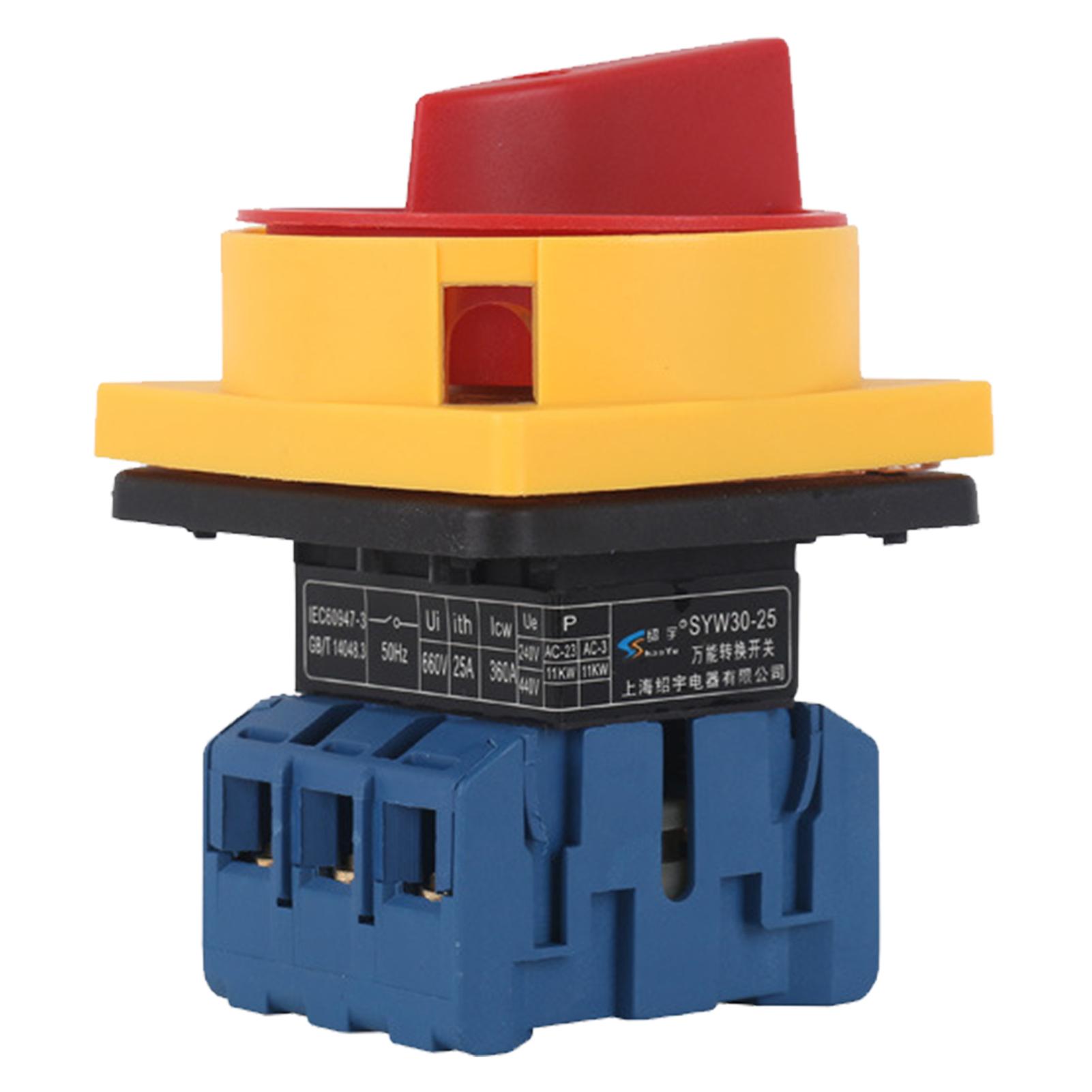 Load Disconnected Power Changeover Switch Industrial Load Main Control On Off Power Switch 25A
Load Disconnected Power Changeover Switch Industrial Load Main Control On Off Power Switch 25A
