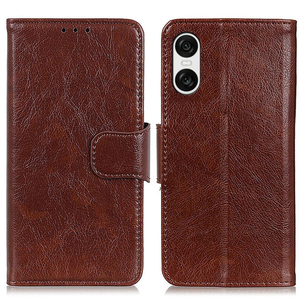 For Sony Xperia 10 VI Case Split Leather Wallet Stand Nappa Texture Shockproof Phone Cover Brown
For Sony Xperia 10 VI Case Split Leather Wallet Stand Nappa Texture Shockproof Phone Cover Brown