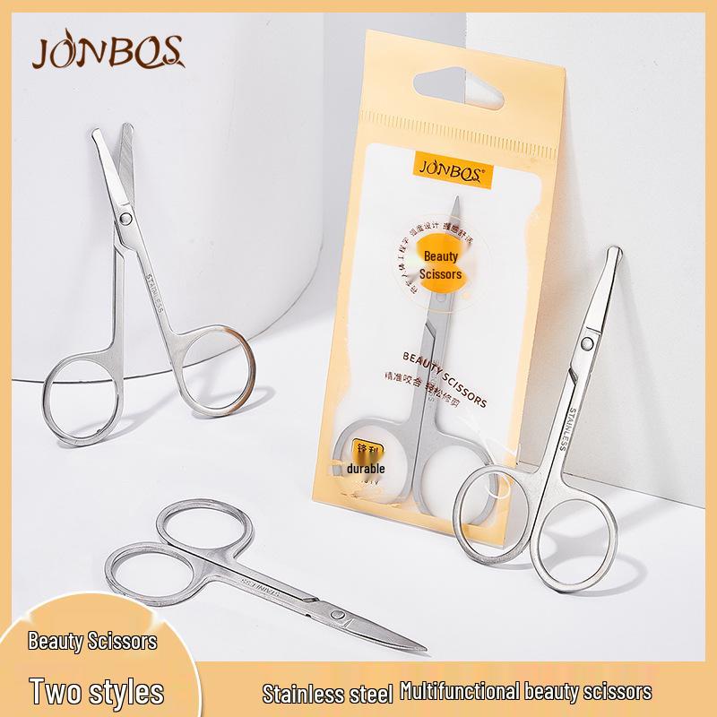 JONBOS Stainless Steel Eyebrow & Nose Hair Scissors with Round Head - Ideal for Precise Grooming
JONBOS Stainless Steel Eyebrow & Nose Hair Scissors with Round Head - Ideal for Precise Grooming