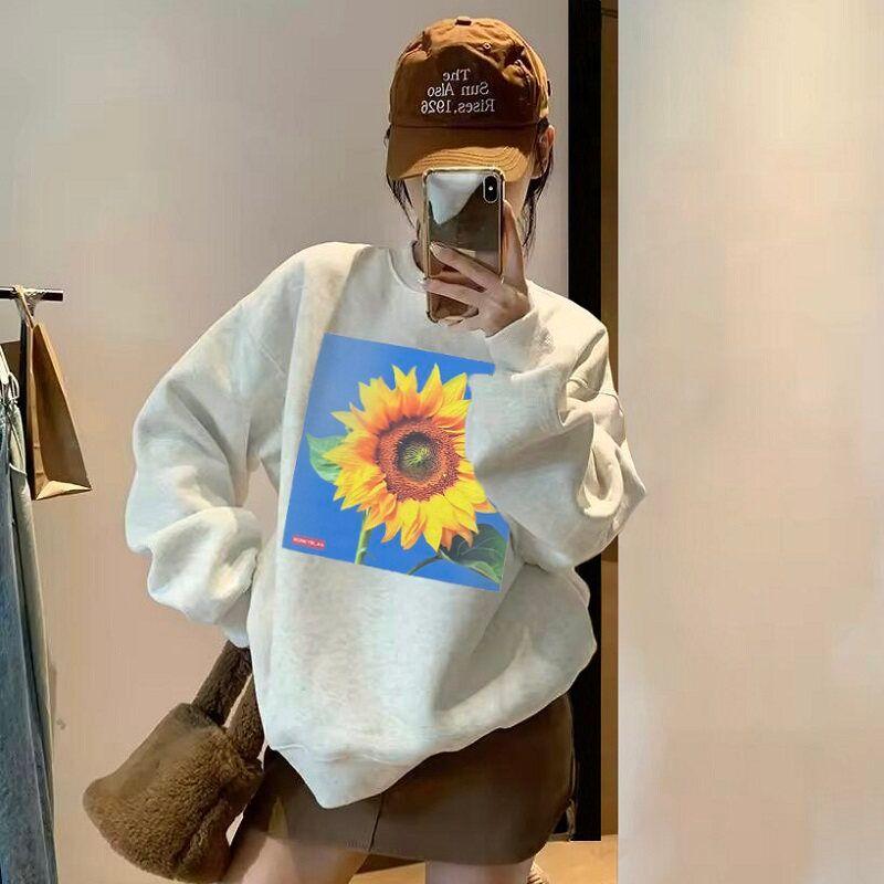 Moneyslan Sunflower Logo Niche Fashion Brand American Autumn and Winter Fleece-lined Loose Men s Couple round Neck Hoodie Money Sunflower Sweatshirt Gray L
Moneyslan Sunflower Logo Niche Fashion Brand American Autumn and Winter Fleece-lined Loose Men s Couple round Neck Hoodie Money Sunflower Sweatshirt Gray L