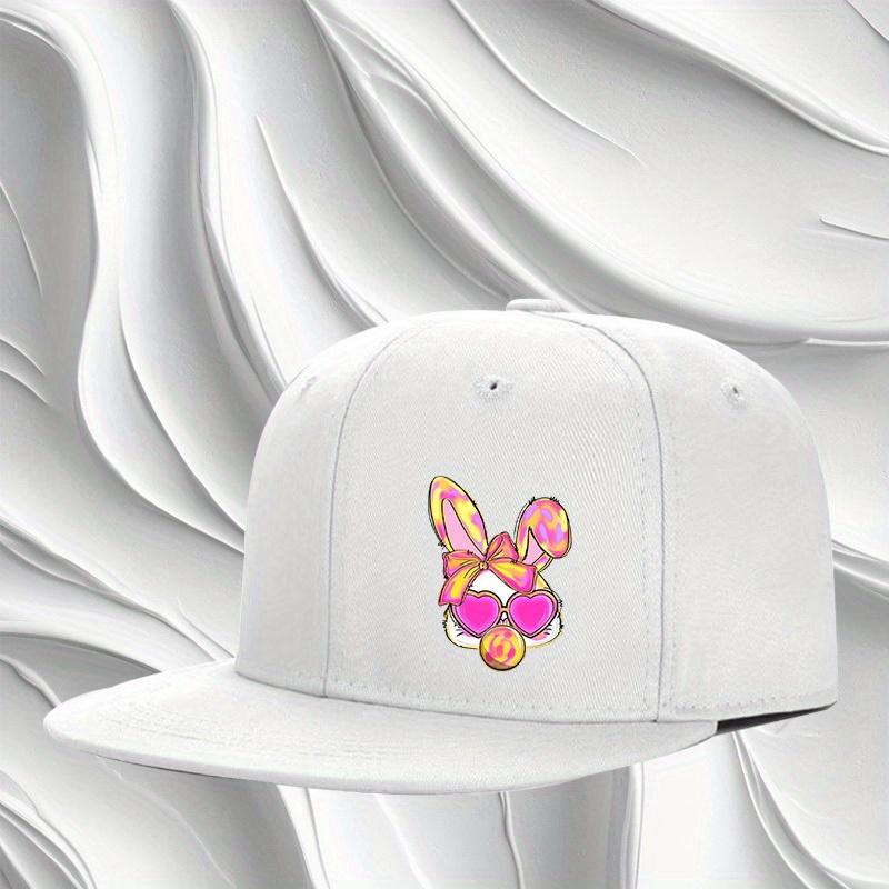 Cool Bunny With Pink Heart Sunglasses Baseball Cap Polyester Flat Brim Street Hip Hop Adjustable Hat One Size
Cool Bunny With Pink Heart Sunglasses Baseball Cap Polyester Flat Brim Street Hip Hop Adjustable Hat One Size