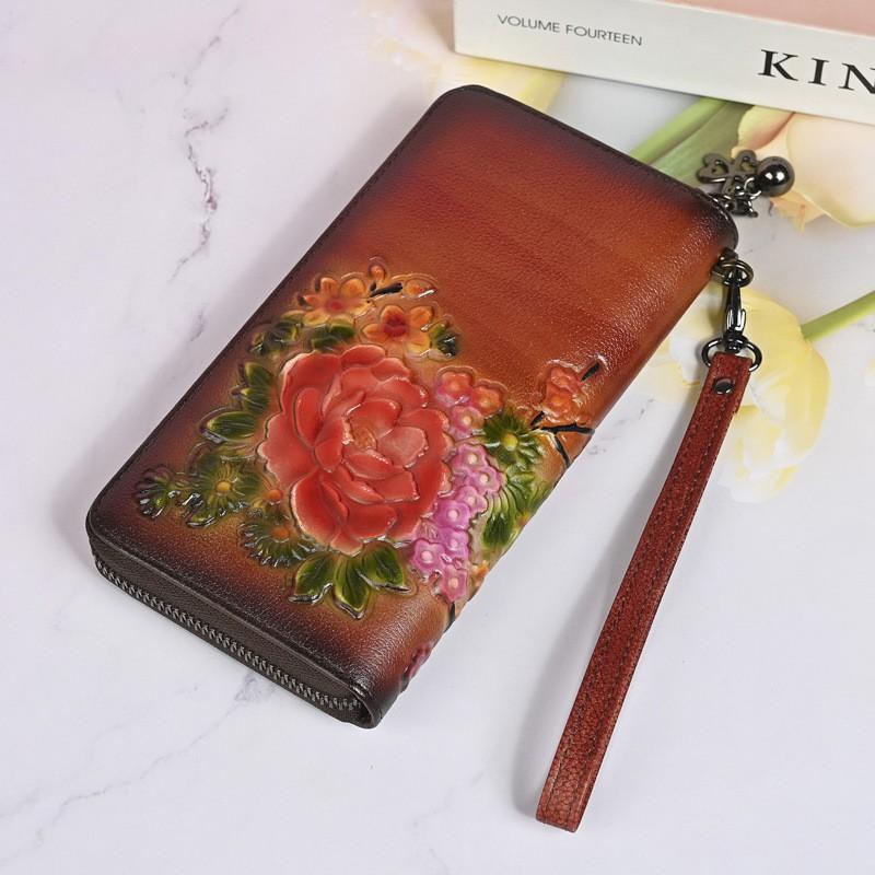 Rose Embossed Women s Wallet Medium Long Zipper Handbag Style Fashionable Change Purse 19x10x2cm коричневий
Rose Embossed Women s Wallet Medium Long Zipper Handbag Style Fashionable Change Purse 19x10x2cm коричневий