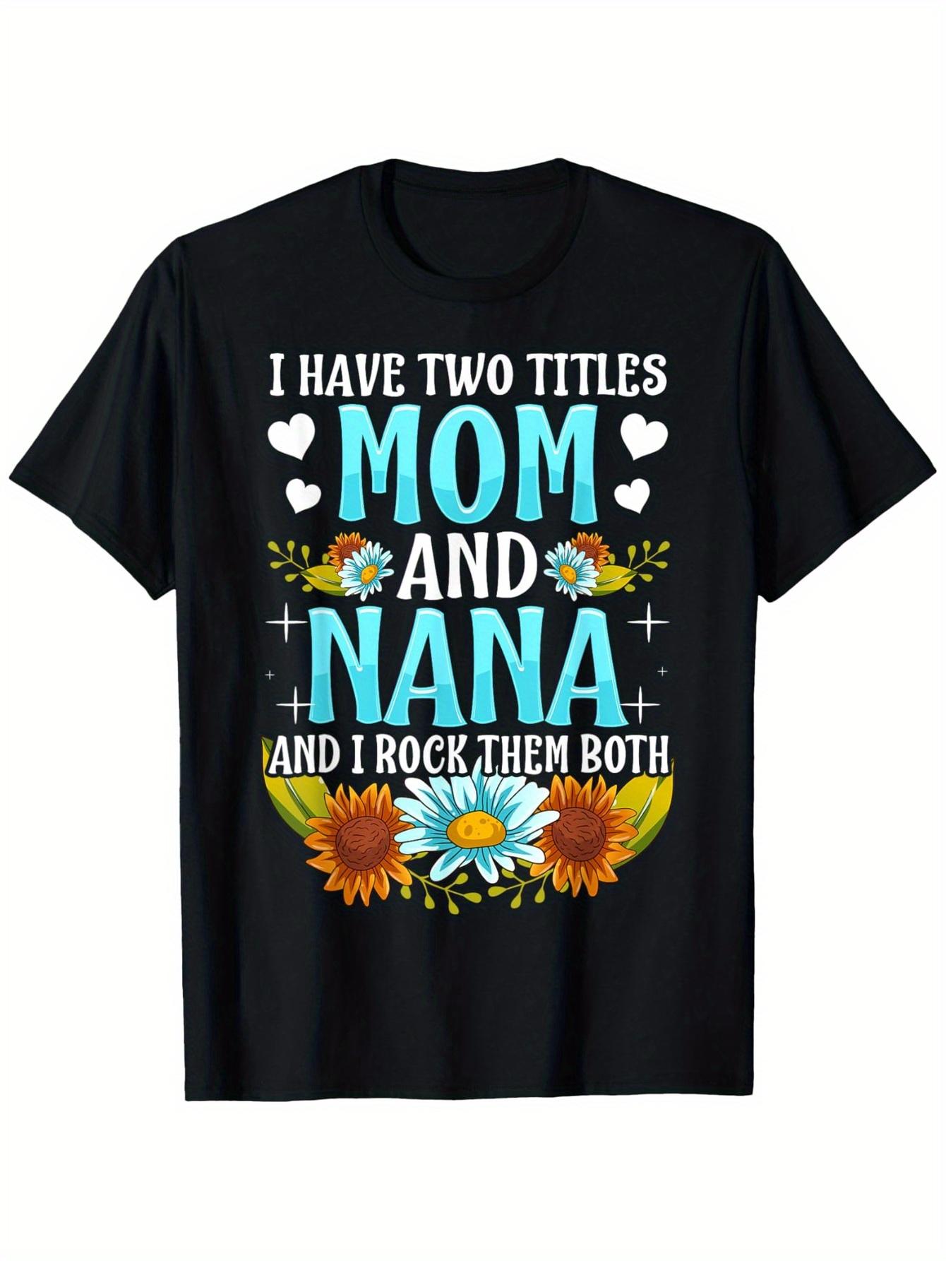 I Have Two Titles Mom & Nana T-Shirt - Funny Grandma & Mom Slogan Tee, Loose Fit Casual Round Neck Shirt for Matching Outfits, Gifts & Casual Attire 5XL різнокольоровий
I Have Two Titles Mom & Nana T-Shirt - Funny Grandma & Mom Slogan Tee, Loose Fit Casual Round Neck Shirt for Matching Outfits, Gifts & Casual Attire 5XL різнокольоровий