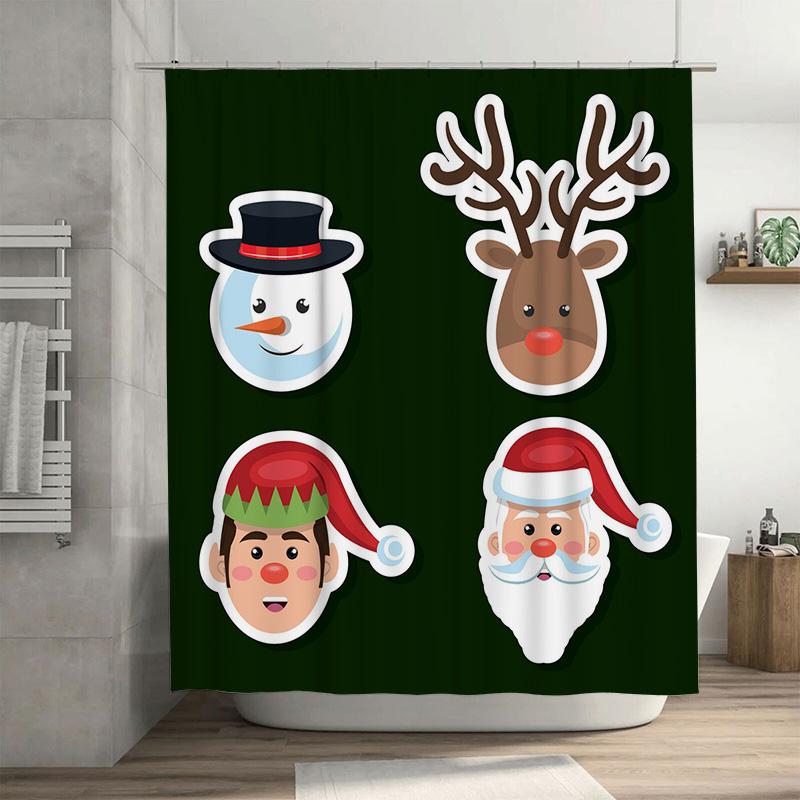 TU Christmas Shower Curtain Santa Claus Snowman Holiday Bathroom Decor Festive Xmas Home Decor Waterproof Fabric 90x180cm35x71in
TU Christmas Shower Curtain Santa Claus Snowman Holiday Bathroom Decor Festive Xmas Home Decor Waterproof Fabric 90x180cm35x71in