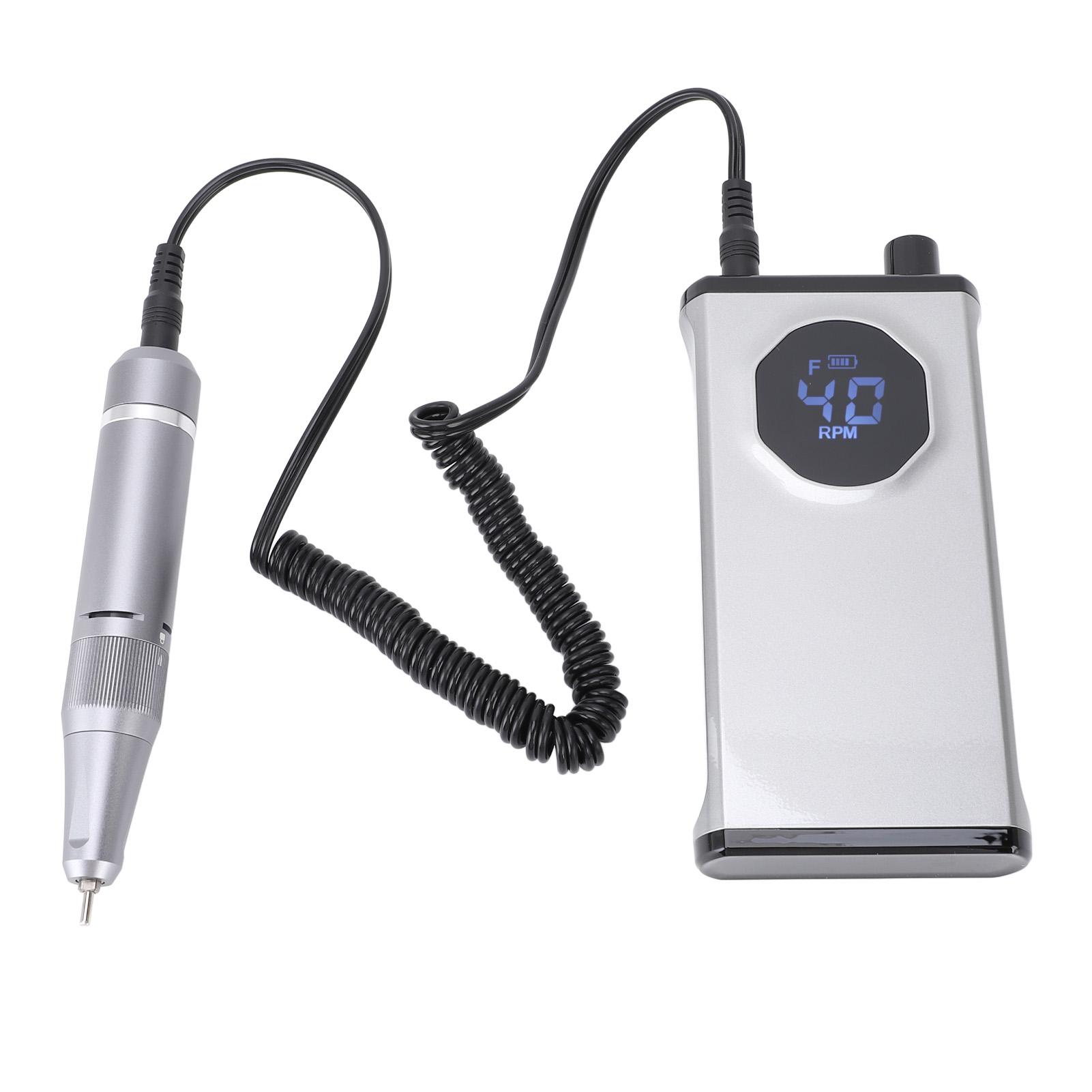40000RPM Electric Nail Drill Rechargeable Professional Nail File Acrylic Gel Grinder with Dust Brush Nail Drill Bit Holder
40000RPM Electric Nail Drill Rechargeable Professional Nail File Acrylic Gel Grinder with Dust Brush Nail Drill Bit Holder