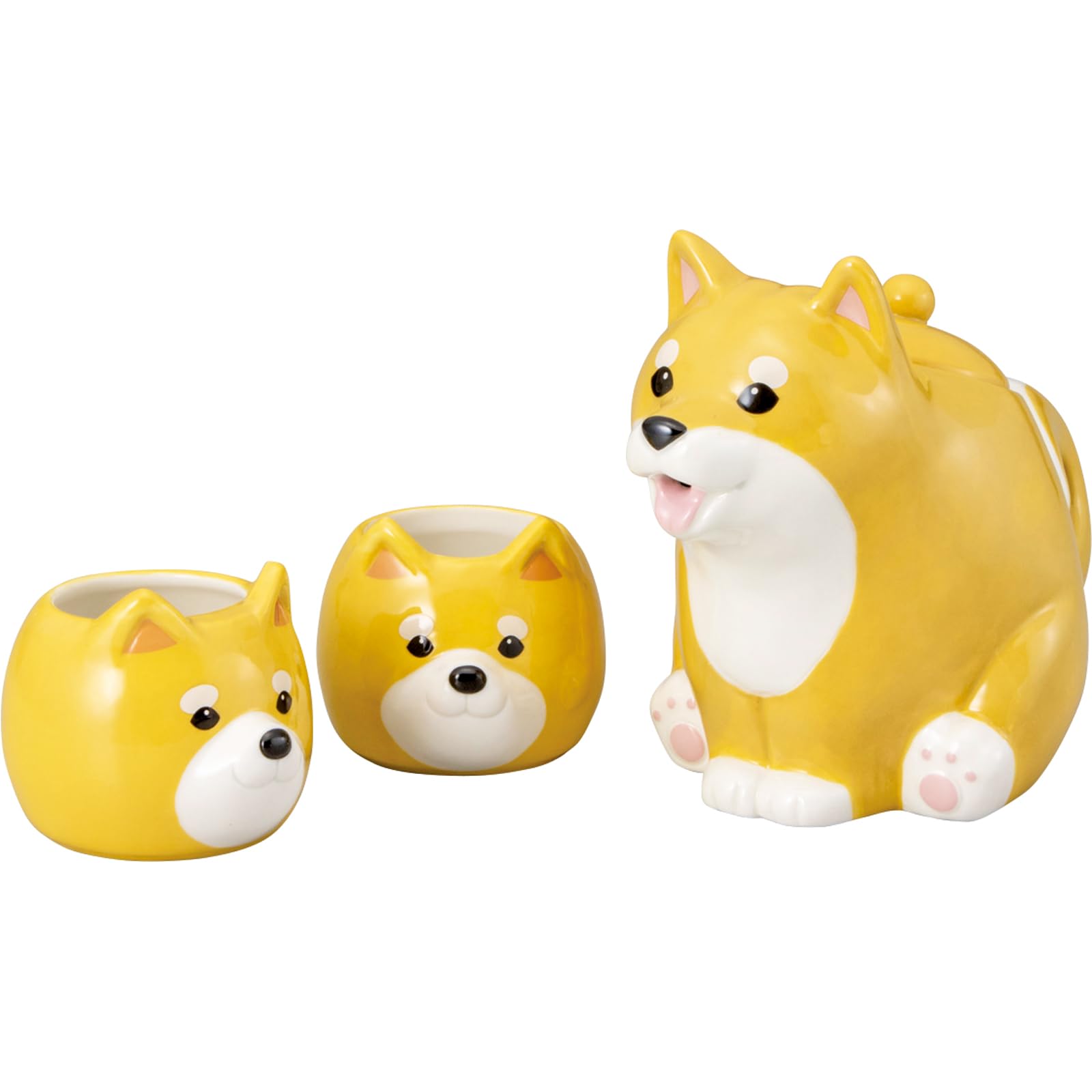 Cute Shiba Inu Tea Set (Parent and Child) - Teapot & 2 Teacups. Pot: 18x14cm (500cc) Cup: 9x7cm (150cc). A great gift for dog lovers. Brown. Product
Cute Shiba Inu Tea Set (Parent and Child) - Teapot & 2 Teacups. Pot: 18x14cm (500cc) Cup: 9x7cm (150cc). A great gift for dog lovers. Brown. Product