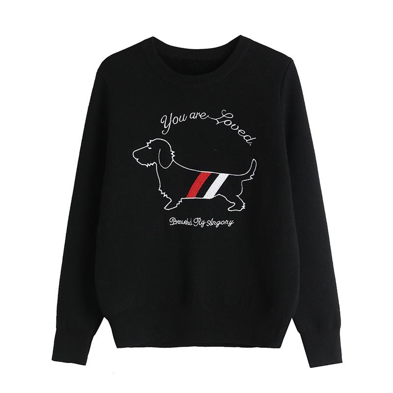 Осень-зима, вышивка с изображением девушки из мультфильма, теплый вязаный свитер, пуловер, топы, женские джемперы с длинным рукавом и флисом One Size чёрный
Осень-зима, вышивка с изображением девушки из мультфильма, теплый вязаный свитер, пуловер, топы, женские джемперы с длинным рукавом и флисом One Size чёрный