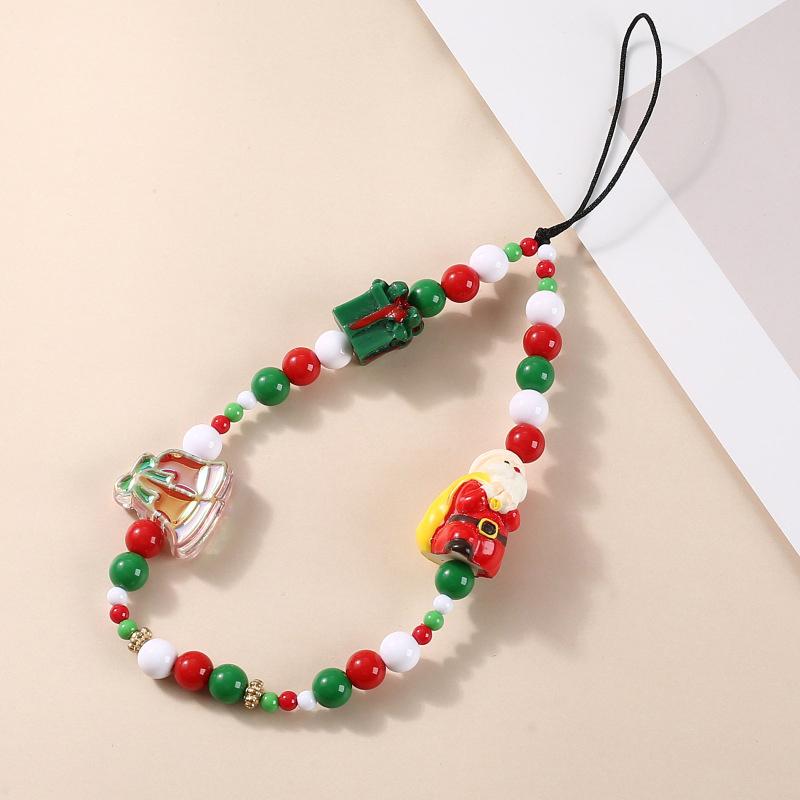 Christmas Mobile Phone Chain Universal Anti-Lost Phone Chain Cartoon Santa Claus Christmas Trees Beaded Phone Lanyard Gifts
Christmas Mobile Phone Chain Universal Anti-Lost Phone Chain Cartoon Santa Claus Christmas Trees Beaded Phone Lanyard Gifts