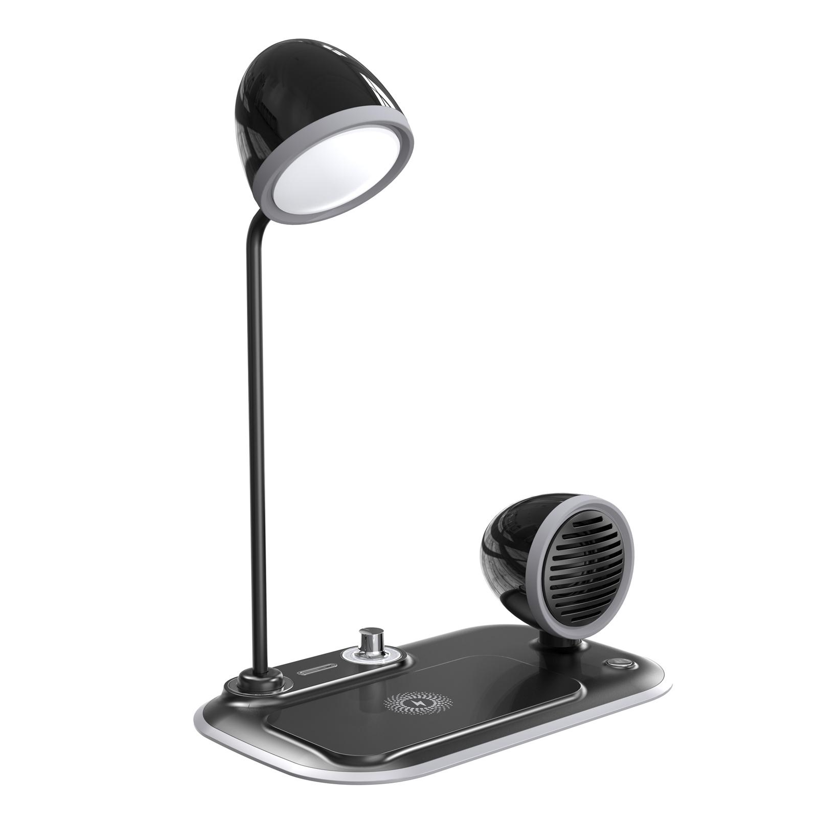 HT-310 3-in-1 15W Wireless Charger 3 Light Modes LED Desk Lamp with Bluetooth-compatible Speaker Blackish Green
HT-310 3-in-1 15W Wireless Charger 3 Light Modes LED Desk Lamp with Bluetooth-compatible Speaker Blackish Green