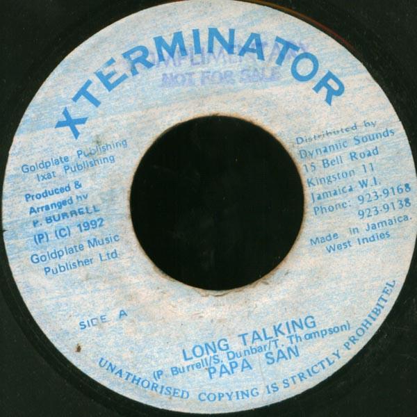 7inch Record PAPA SAN - Long Talking NONE Xterminator 1992 Jamaica Reggae, Ska & Dub Used
7inch Record PAPA SAN - Long Talking NONE Xterminator 1992 Jamaica Reggae, Ska & Dub Used