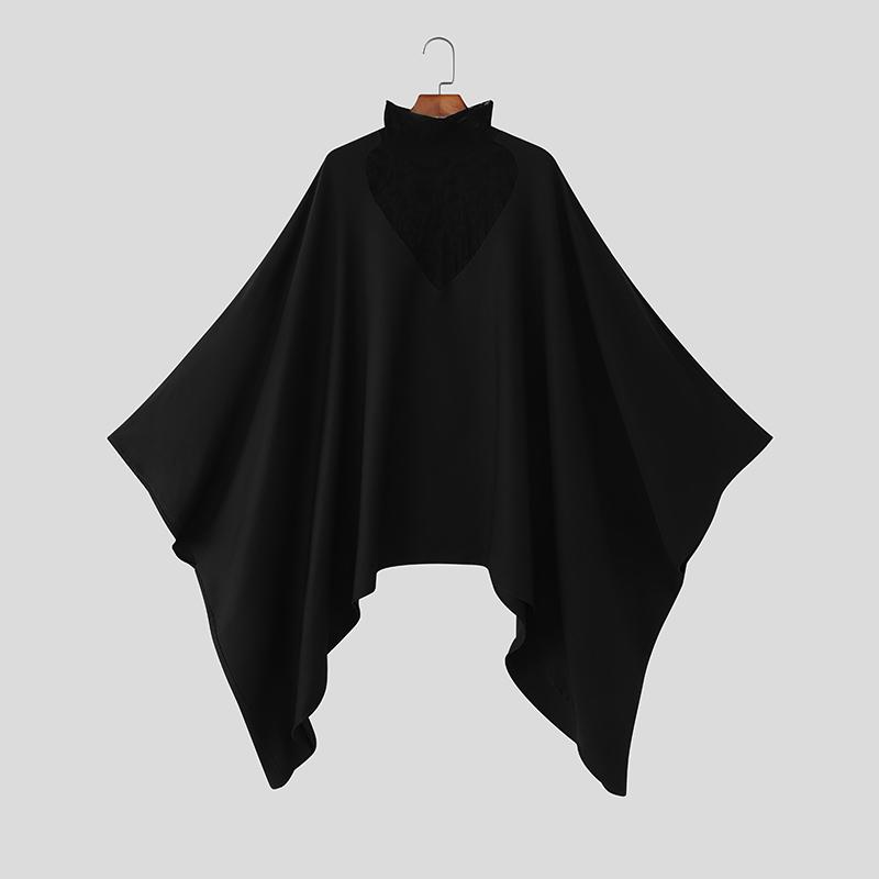 INCERUN Spring Autumn Men High Lace Neck Irregular Batwing Sleeve Cloaks Coats Cape чёрный
INCERUN Spring Autumn Men High Lace Neck Irregular Batwing Sleeve Cloaks Coats Cape чёрный