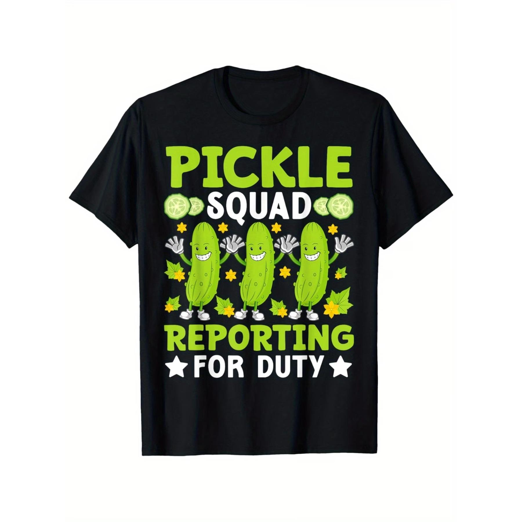 Pickle Lover - Funny Pickle Squad Reporting for Duty Graphic T-Shirt - 100% Cotton Loose Fit Unisex Tee XXL
Pickle Lover - Funny Pickle Squad Reporting for Duty Graphic T-Shirt - 100% Cotton Loose Fit Unisex Tee XXL
