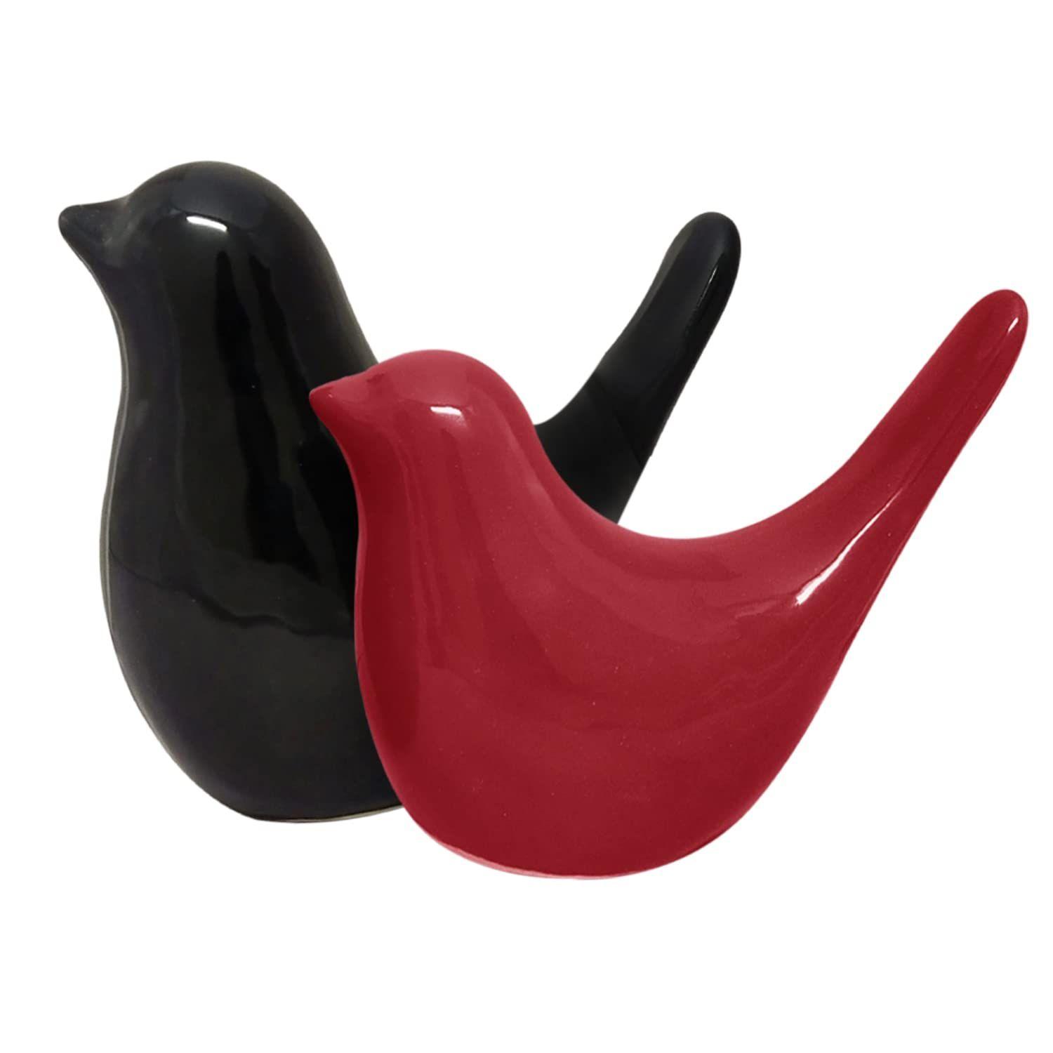 Creative Black and Red Glossy Ceramic Birds Figurines Home Decorations Accessories Party (Pack of 2, Black & Red)
Creative Black and Red Glossy Ceramic Birds Figurines Home Decorations Accessories Party (Pack of 2, Black & Red)