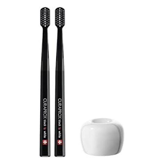 Зубная щетка Craprox Black is White x Набор из 2 подставок для зубных щеток (Черный Черный) + (белый)
Зубная щетка Craprox Black is White x Набор из 2 подставок для зубных щеток (Черный Черный) + (белый)