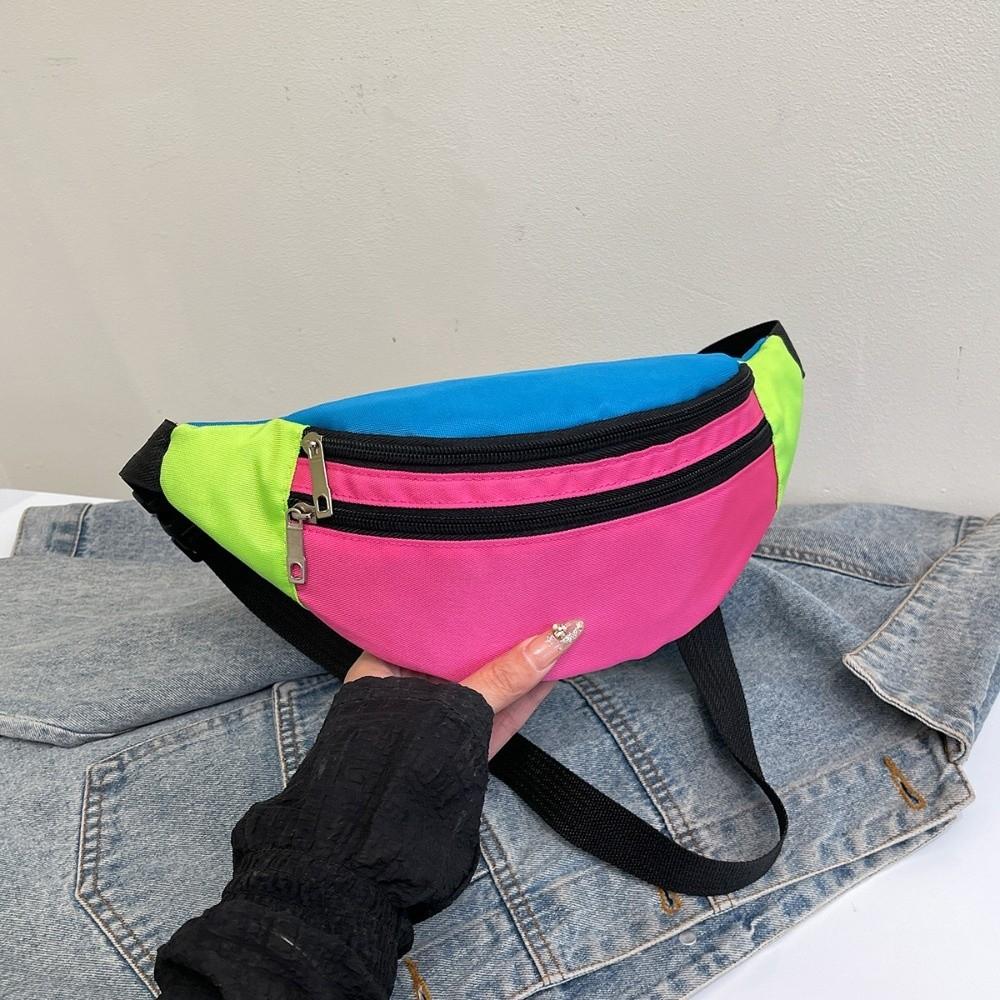 Canvas Material Color Blocking Waist Bag Lightweight Crossbody Fanny Pack Hiking Style B
Canvas Material Color Blocking Waist Bag Lightweight Crossbody Fanny Pack Hiking Style B