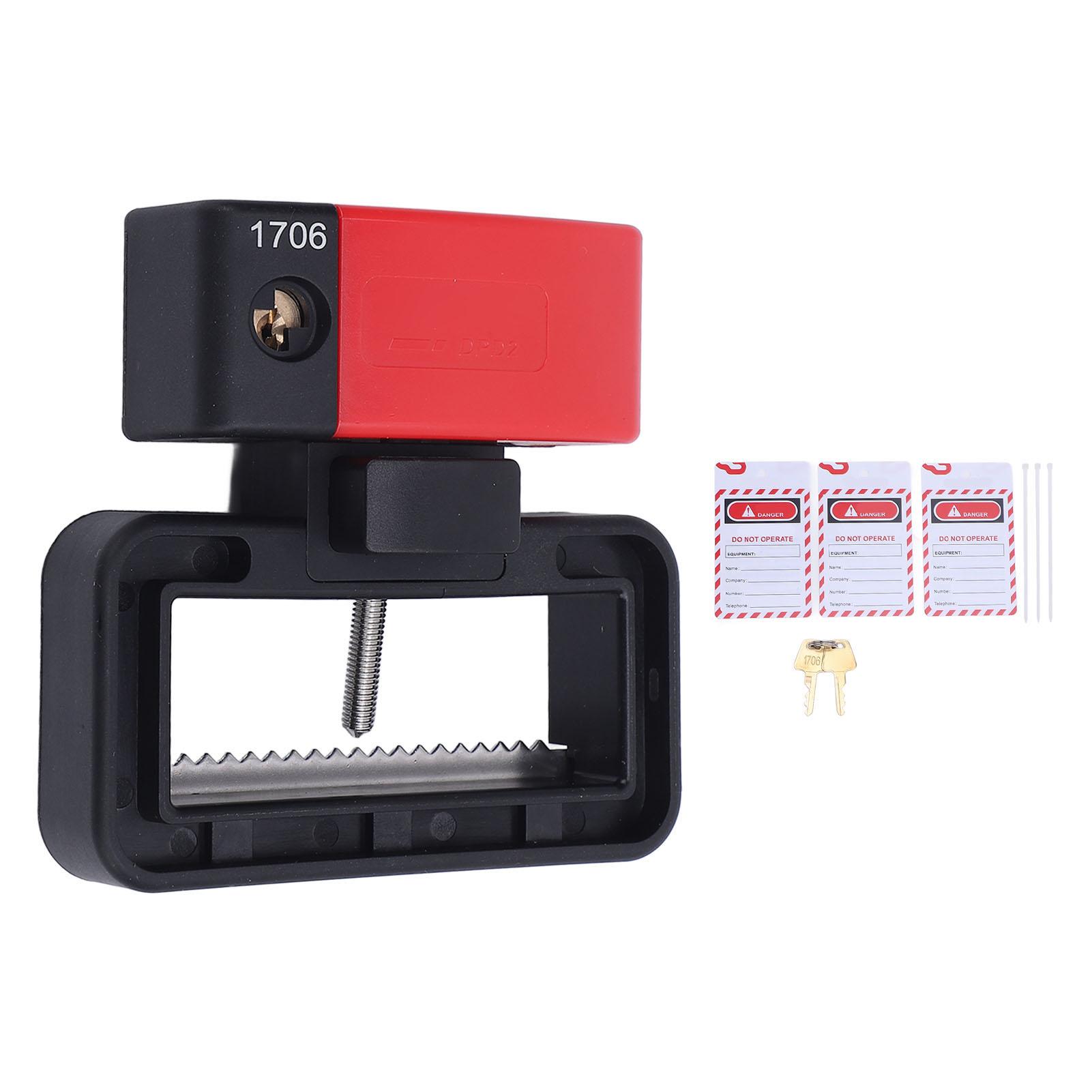 Circuit Breaker Lockout Device DPD2 Self Locking Electrical Breaker Lock Kit for Maximum 70mm Width
Circuit Breaker Lockout Device DPD2 Self Locking Electrical Breaker Lock Kit for Maximum 70mm Width