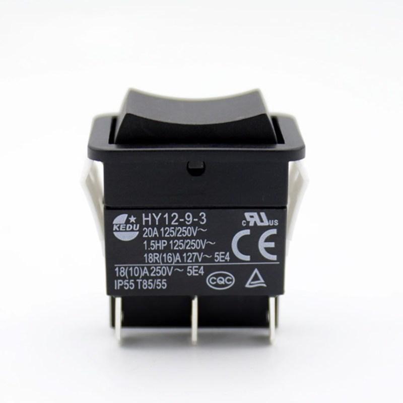 HY12-9-3 6 Pins Momentary Push Button On Off On Rocker Switch Pushbutton Switches for Electric Power Tools 125/250V 18/20A
HY12-9-3 6 Pins Momentary Push Button On Off On Rocker Switch Pushbutton Switches for Electric Power Tools 125/250V 18/20A