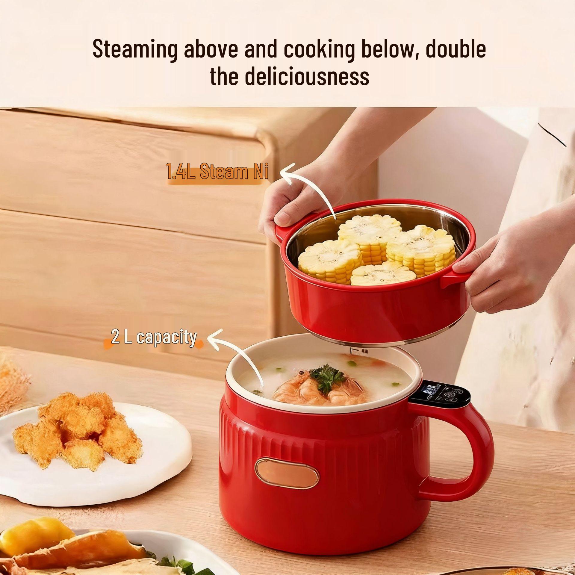 Smart Ceramic Rice Cooker with Split-Clean Control, Sugar Cooking Function, Stir-Fry Pot, and Steaming Capability 3L
Smart Ceramic Rice Cooker with Split-Clean Control, Sugar Cooking Function, Stir-Fry Pot, and Steaming Capability 3L