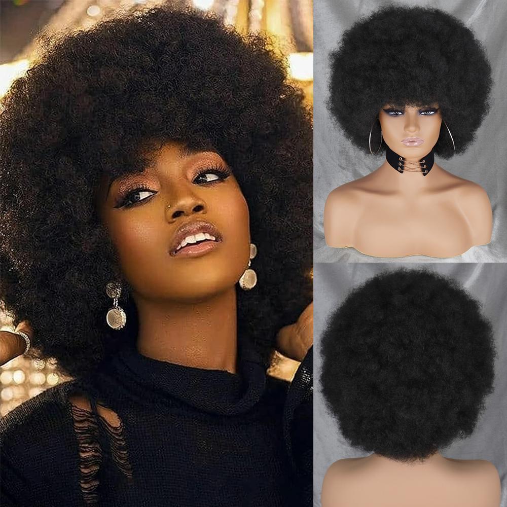 MISSQUEEN Synthetic Short Curly Wig Extension African Curlys Large Roll Bob Wig For Women Cosplay Party Wear 30cm
MISSQUEEN Synthetic Short Curly Wig Extension African Curlys Large Roll Bob Wig For Women Cosplay Party Wear 30cm