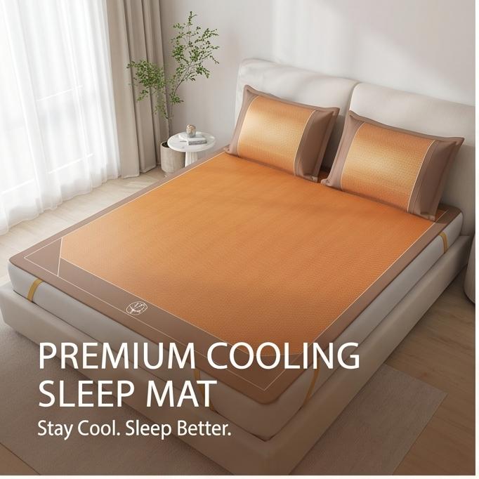 Natural Cooling Mat, Breathable Summer Bed Mat, Foldable Non-Slip Sleep Pad for Home Bedroom Use 0.9m 90x195cm Mat+1PC
Natural Cooling Mat, Breathable Summer Bed Mat, Foldable Non-Slip Sleep Pad for Home Bedroom Use 0.9m 90x195cm Mat+1PC