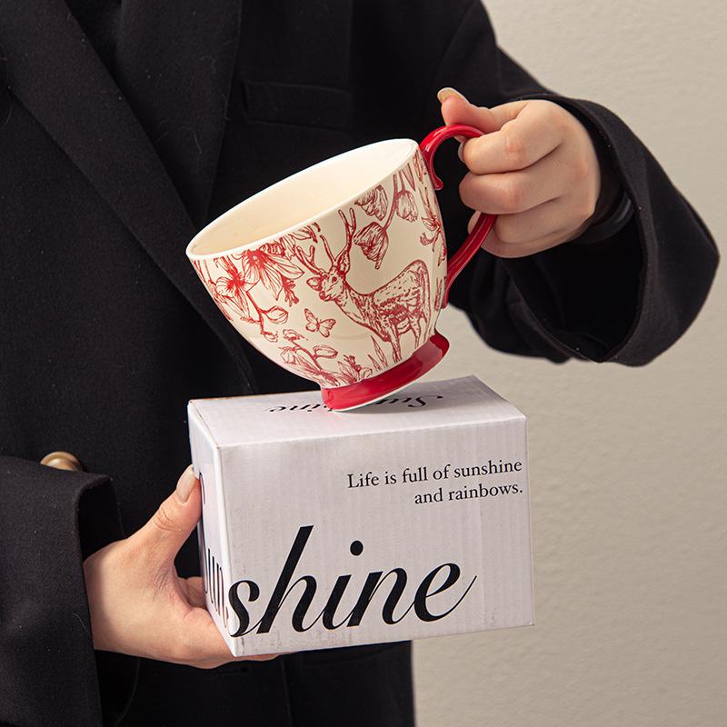 Retro Ceramic Mug Gift Box Household Large-capacity Water Glass Animal Mug Drinking Cup Household Drinkware Exquisite Gift 401-500ml
Retro Ceramic Mug Gift Box Household Large-capacity Water Glass Animal Mug Drinking Cup Household Drinkware Exquisite Gift 401-500ml
