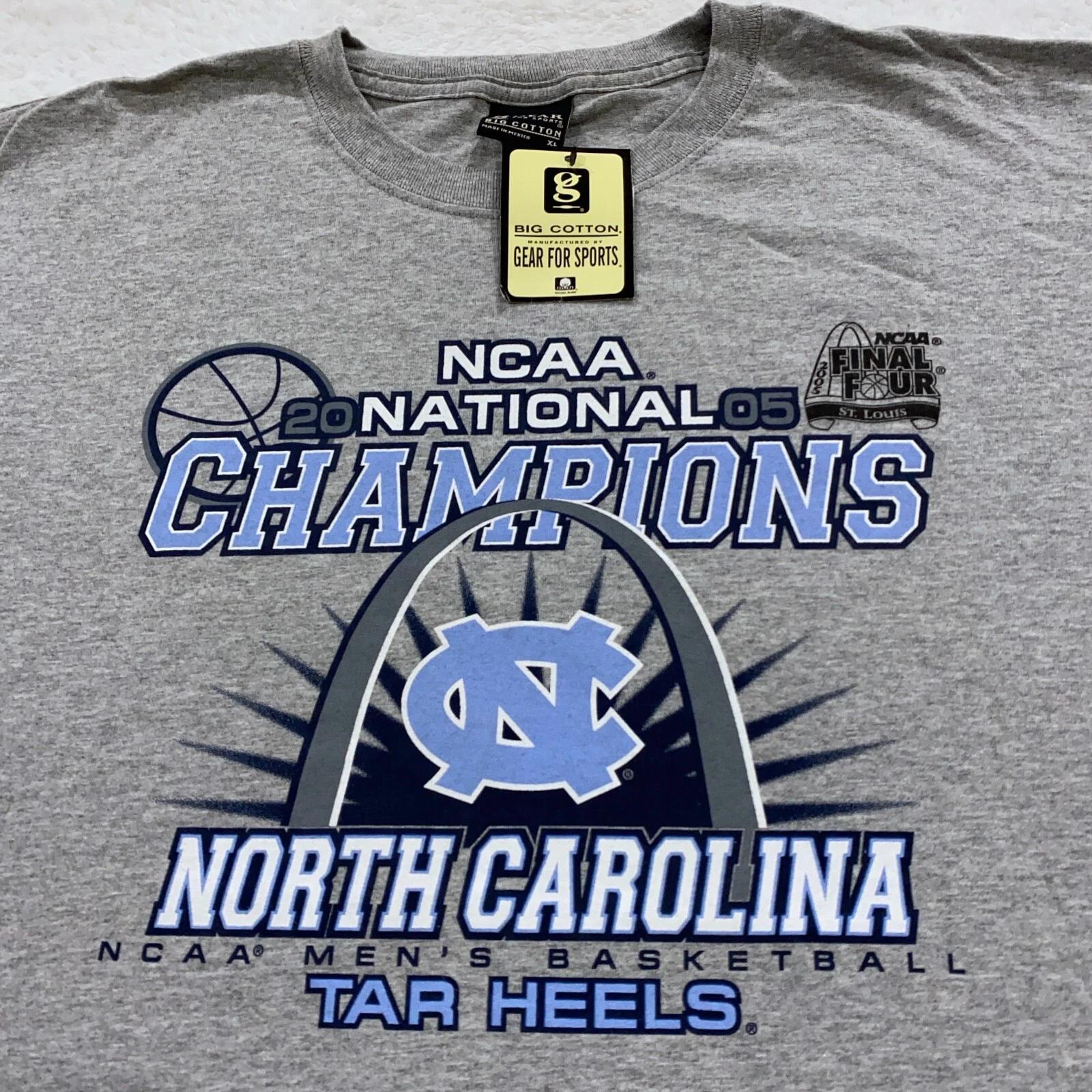 NOS NWT 2005 UNC NORTH CAROLINA TAR HEELS CHAMPIONS T-Shirt XL ncaa 2XL
NOS NWT 2005 UNC NORTH CAROLINA TAR HEELS CHAMPIONS T-Shirt XL ncaa 2XL